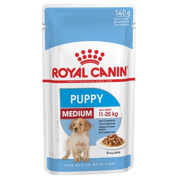 ROYAL CANIN SHN MEDIUM PUPPY WET suņu konservi 140g